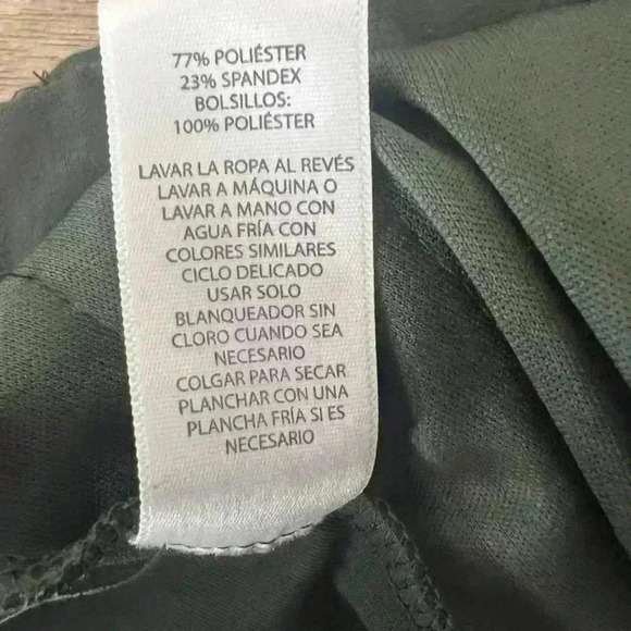 Joie Womens Casual Pants Olive Green Mid Rise Drawstring Pockets - Picture 6 of 6